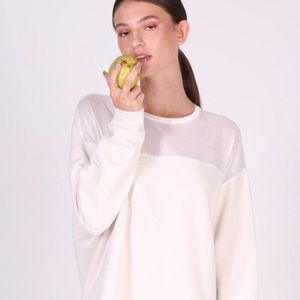 Alo Yoga Cream Oversized Sweatshirt